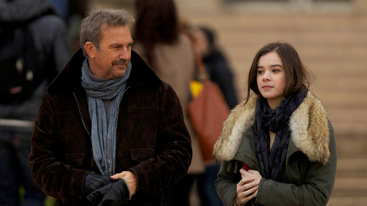 Hailee Steinfeld and Kevin Costner in 'Three Days to Kill'