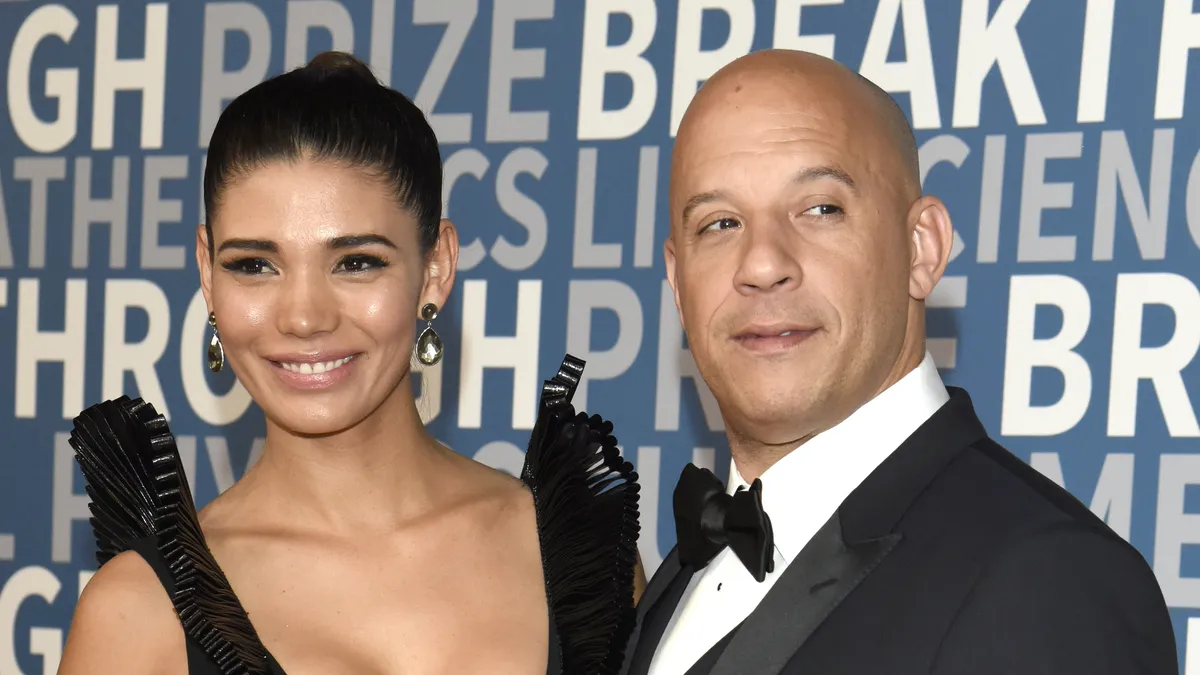 MOUNTAIN VIEW, CA - DECEMBER 04:  Paloma Jimenez (L) and Vin Diesel attend the 5th Annual Breakthrough Prize Ceremony at NASA Ames Research Center on December 4, 2016 in Mountain View, California.
