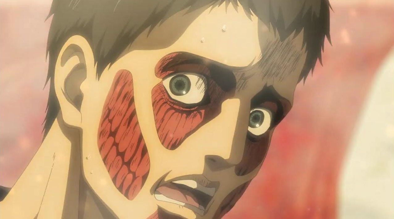 Bertoldt Hoover after his Colossal Titan shift in 'Attack on Titan'.