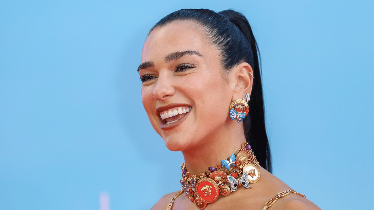 Dua Lipa attends the "Barbie" European Premiere at Cineworld Leicester Square on July 12, 2023 in London, England.