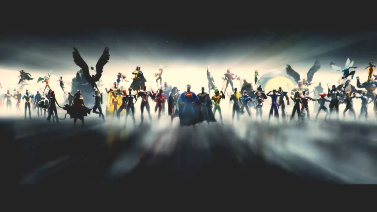 An illustration of the DC Comics heroes