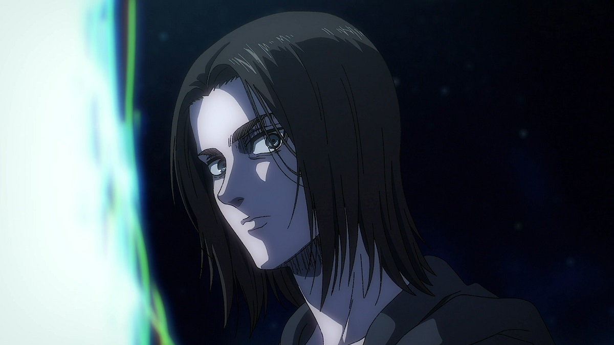 Eren Yeager in the Paths in the 'Attack on Titan' anime.