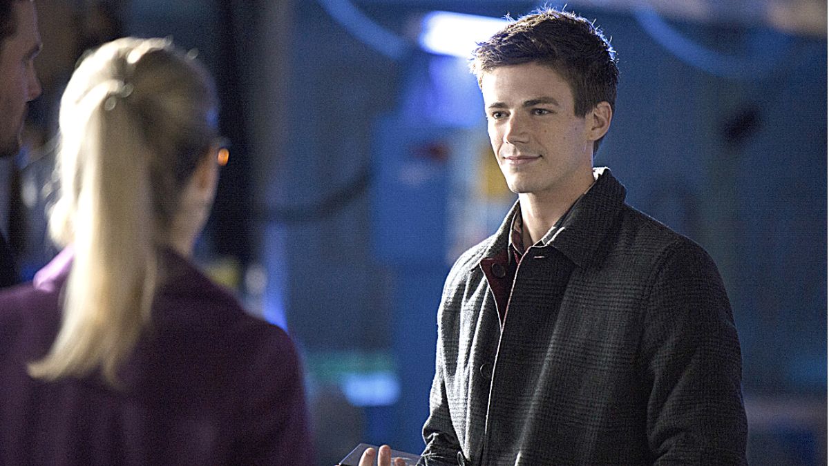 Grant Gustin as Barry Allen/The Flash in season 2 of The CW's 'Arrow'.