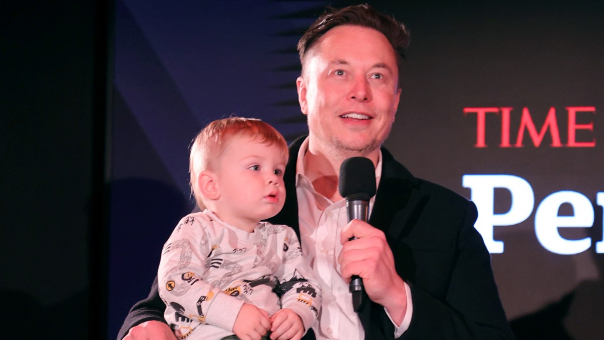 Elon Musk and X Æ A-12 - Getty