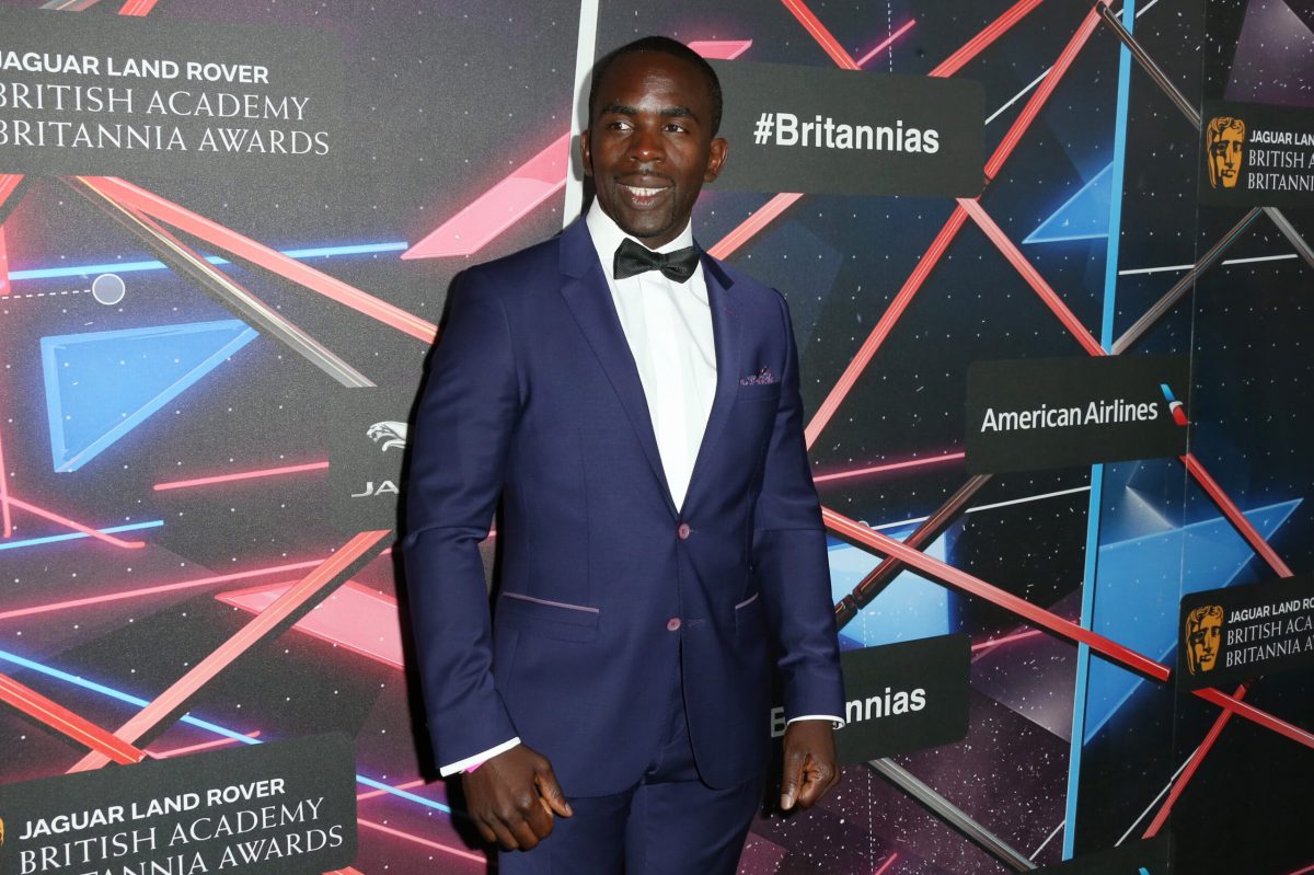 Actor Jimmy Akingbola attends the 2015 Jaguar Land Rover British Academy Britannia Awards