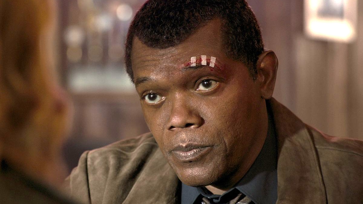 Samuel L. Jackson como Nick Fury em ‘Capitã Marvel’