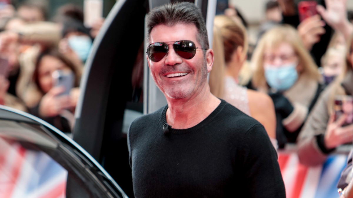 Simon Cowell arrives at the Britain's Got Talent Auditions at London Palladium on January 20, 2022 in London, England.