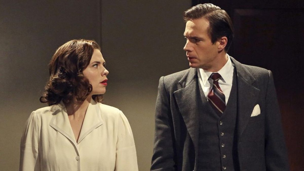 Hayley Atwell as Peggy Carter and James D'Arcy as Edwin Jarvis in 'Agent Carter.' 