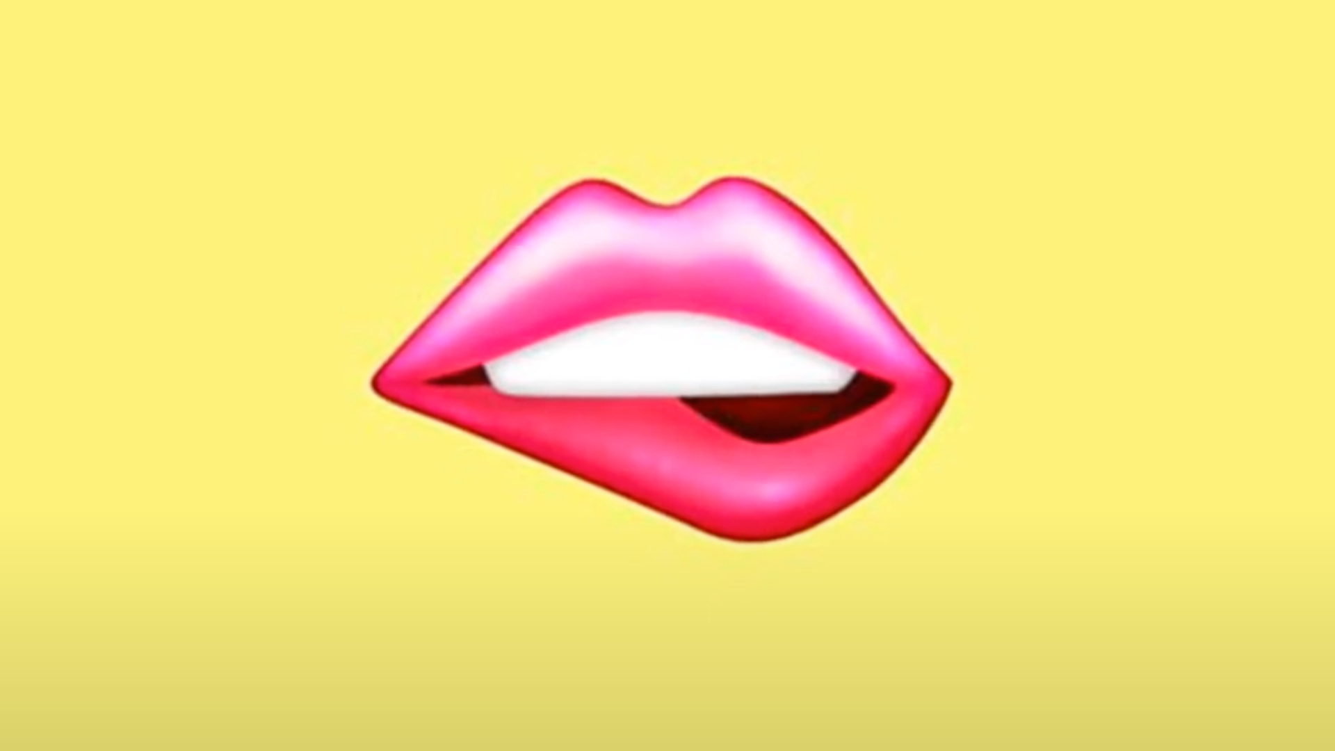 Biting lip emoji