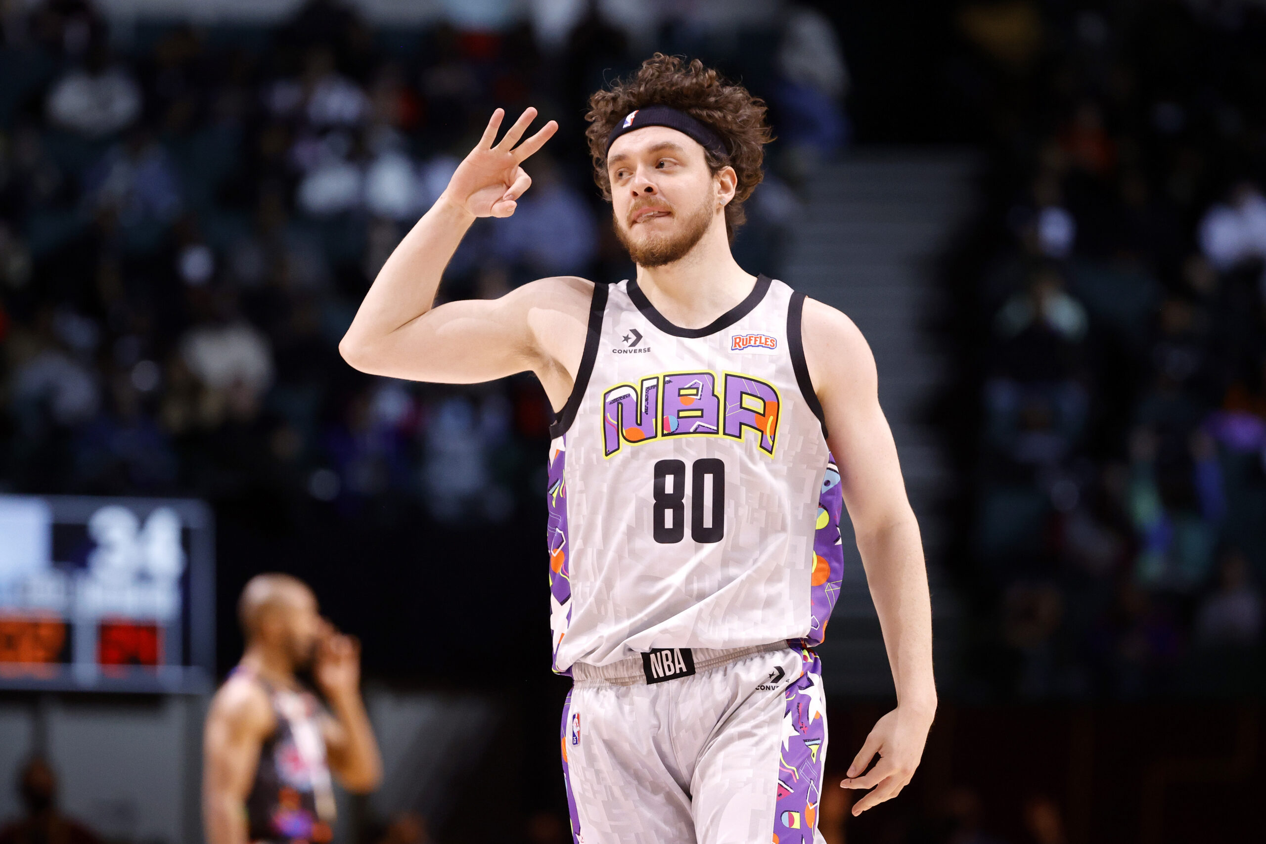 Jack Harlow playing at the  2022 NBA All-Star Weekend 