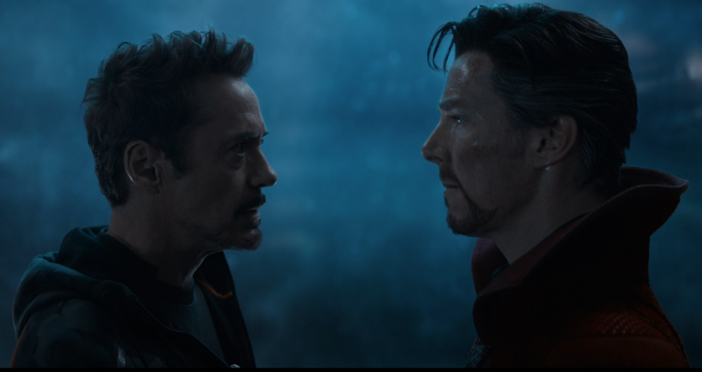 Iron Man y Doctor Strange en Avengers Infinity War