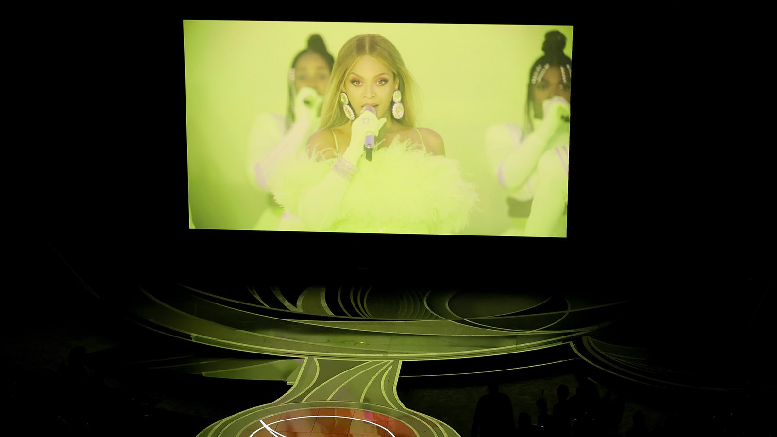 Beyoncé Serves Glamorous Tennis Ball Vibes in Oscars Opening Number