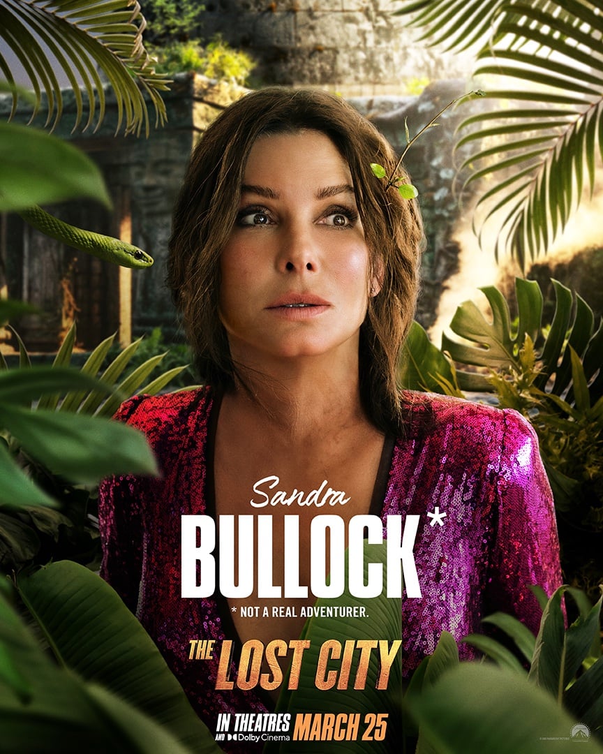 Sandra Bullock em 'The Lost City' está chegando em US $ 100