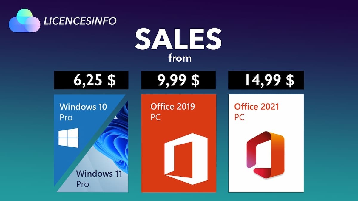 graphic illustrating microsoft office for $14.99 and other deals