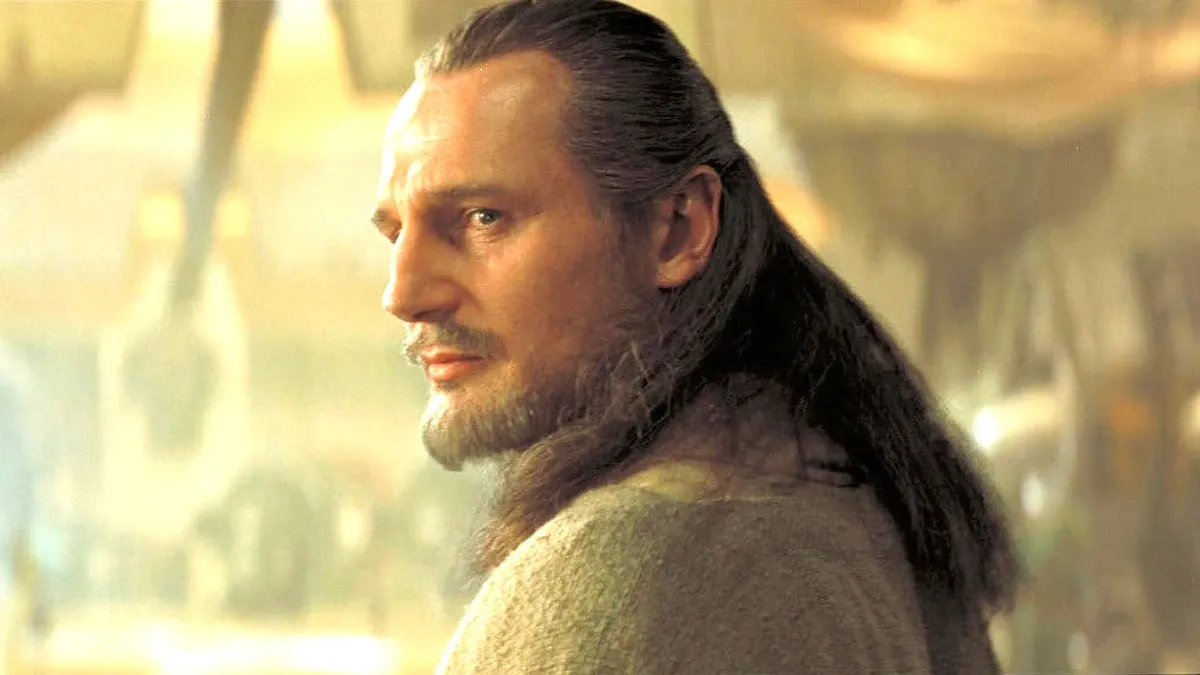 Qui-Gon Jinn senses Anakin's force connection