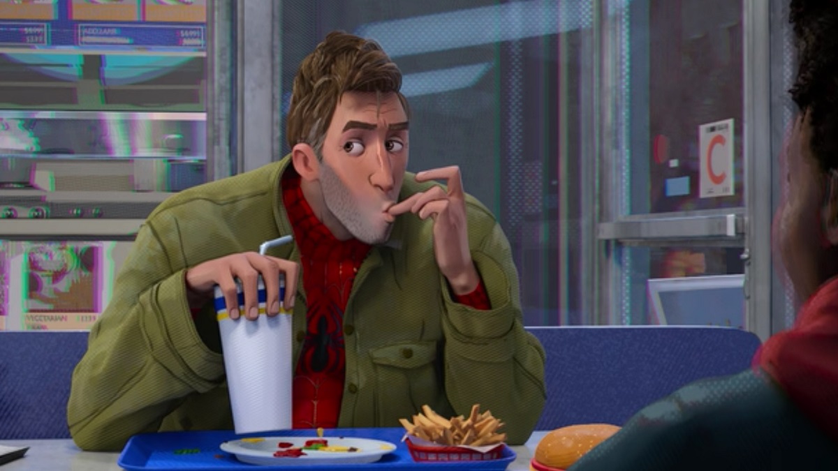 into the spider verse peter b parker