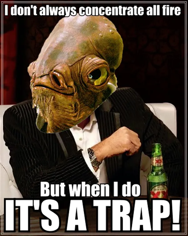 Best Star Wars Memes of All Time: 'It's a Trap' And More Funny GIFs -  Thrillist