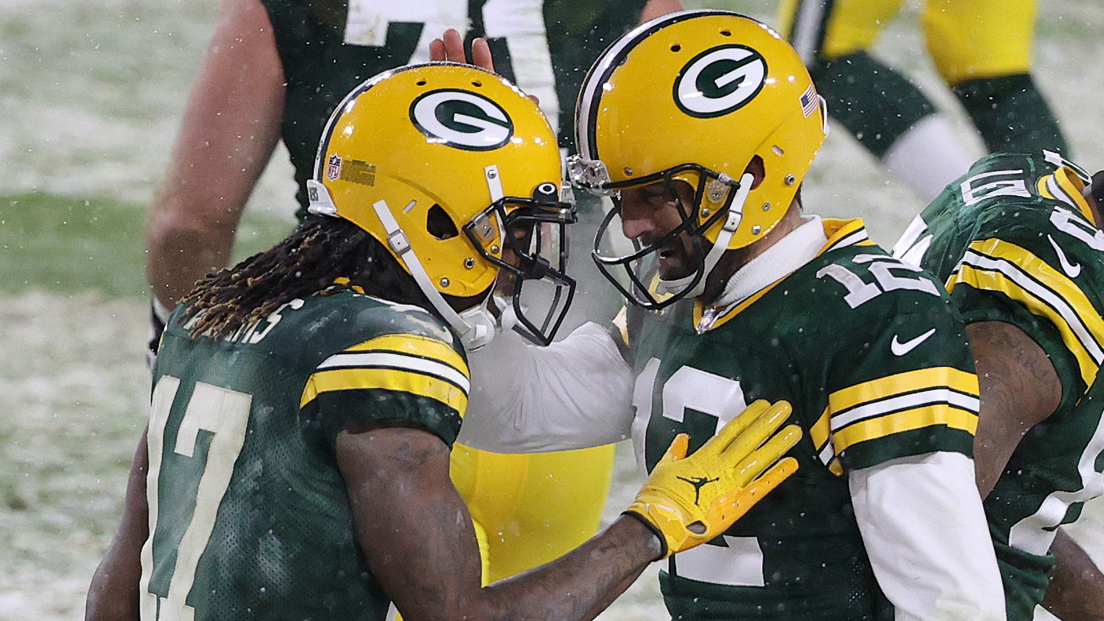 Davante Adams and Aaron Rodgers are now former teammates.