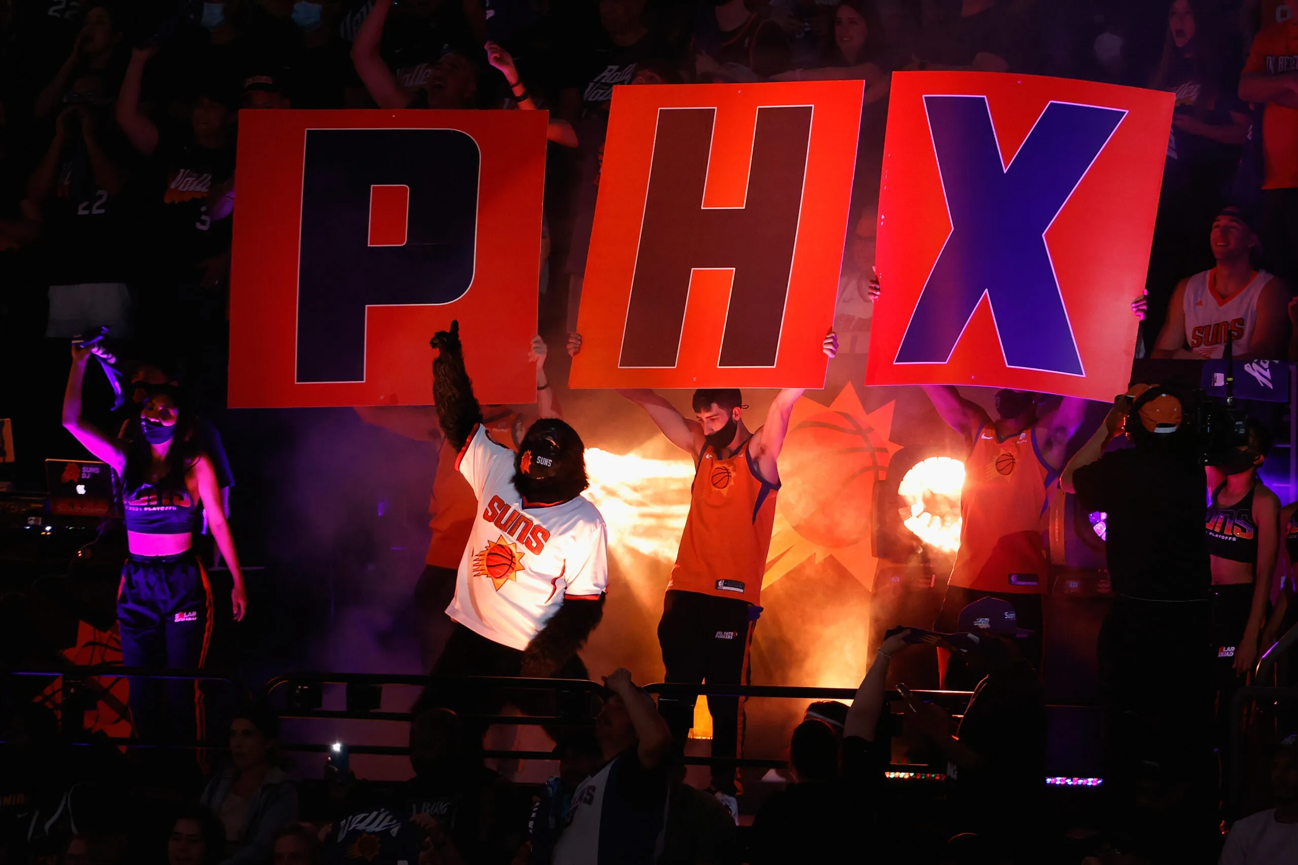 The Gorilla, the NBA mascot for the Phoenix Suns
