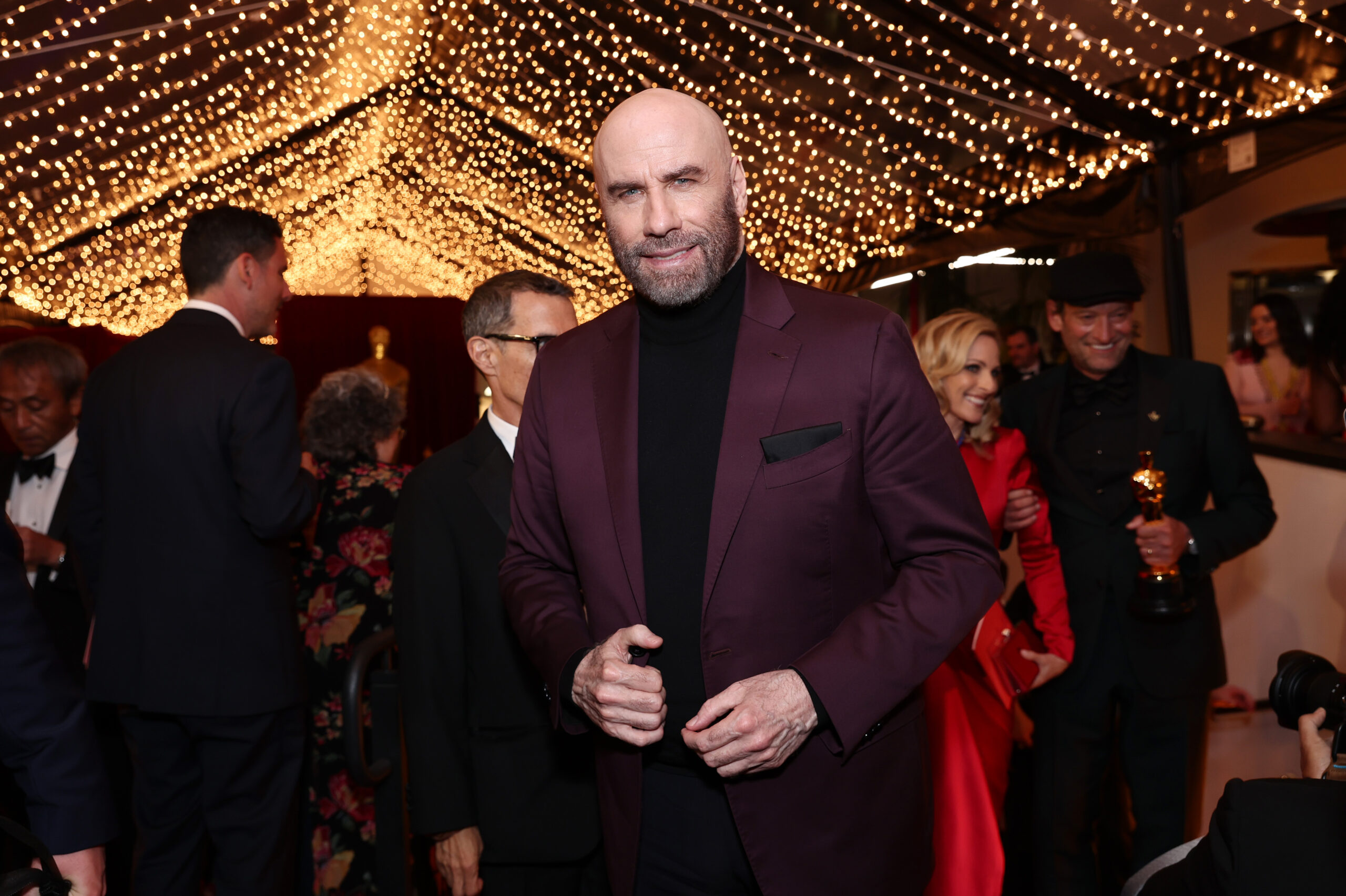 John Travolta attends the Governors Ball during the 94th Annual Academy Awards at Dolby Theatre in March 2022.