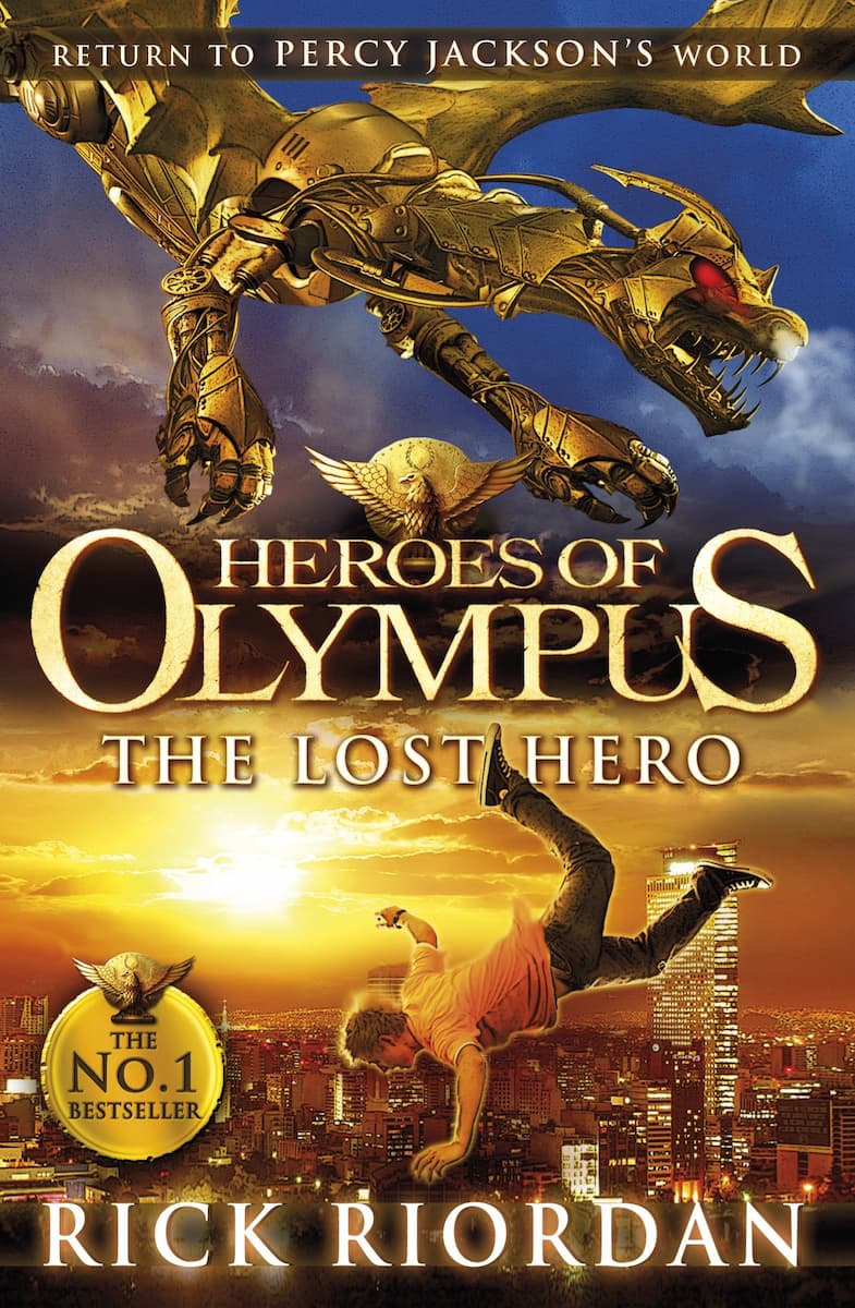 Cover of Rick Riordan's 'Heroes of Olympus: The Lost Hero' book (2010).