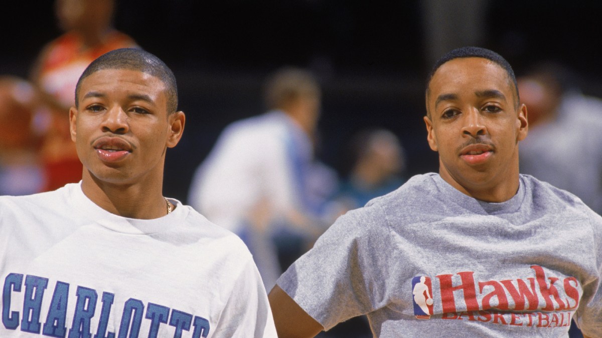 Two legendary NBA players for several reasons — Muggsy Bogues and Spud Webb.