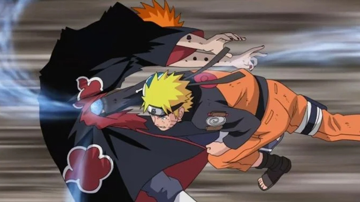 Nagato fights Naruto