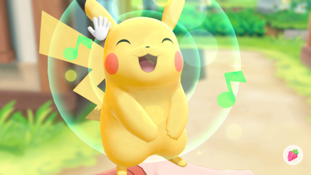 Captura de tela do Pikachu - Pokémon Let's Go