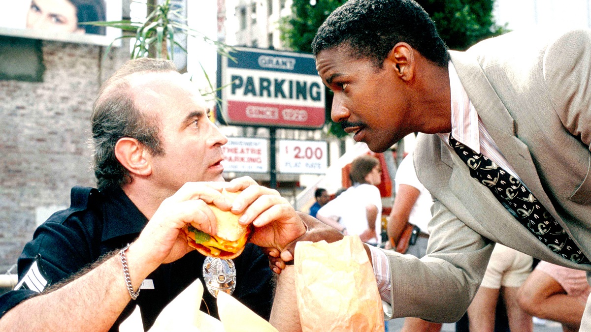 A bizarre Denzel Washington cop comedy that would never get made today transfixes fans