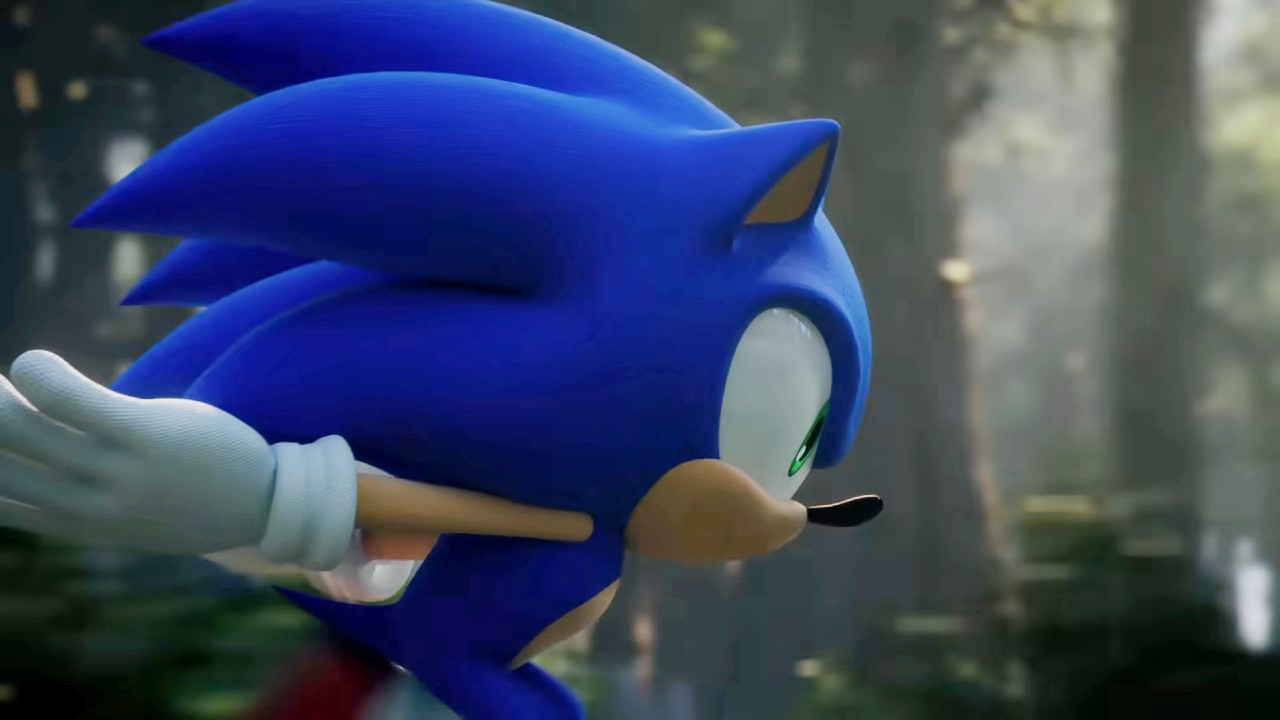 Sonic the Hedgehog in profile