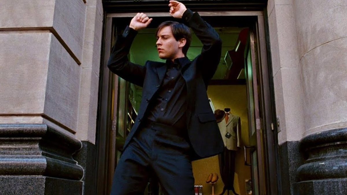 Toby Maguire dancing in Spider-Man 3