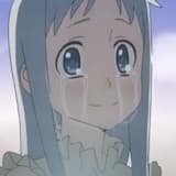 Anohana crying a lot while looking at her loved one