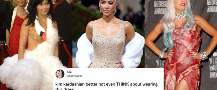 Twitter warns Kim Kardashian to dare not even think about ruining these iconic dresses after Marilyn Monroe debacle