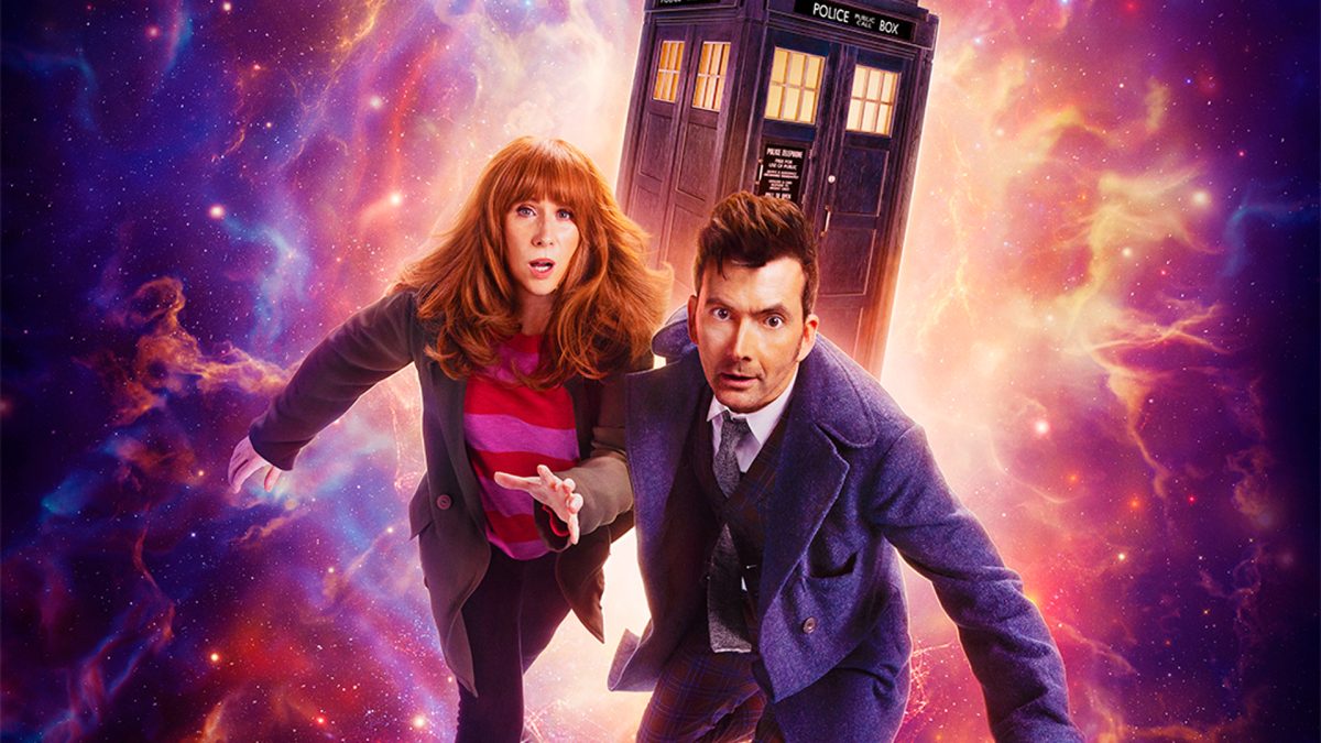 Catherine Tate and David Tennant team up once again as Donna Noble and the Doctor in a cropped poster for 'Doctor Who'