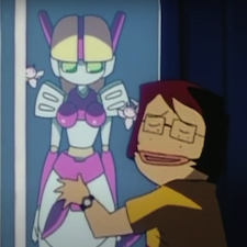 Anime boy in love with Oceano the robot