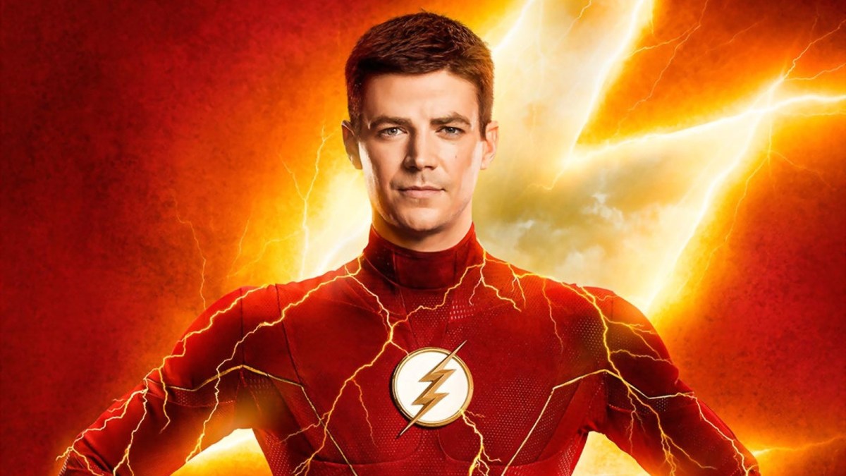Grant Gustin in character as The Flash