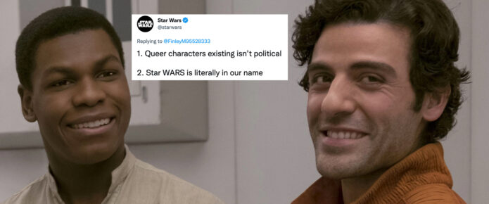 Homophobia has no place in a galaxy far, far away, official Star Wars Twitter account says
