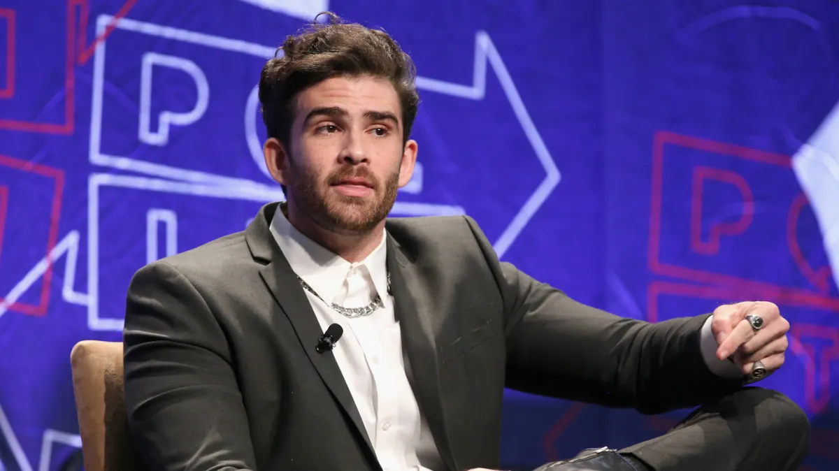 Hasan Piker speaks onstage during Politicon 2018 at Los Angeles Convention Center on October 20, 2018 in Los Angeles, California.