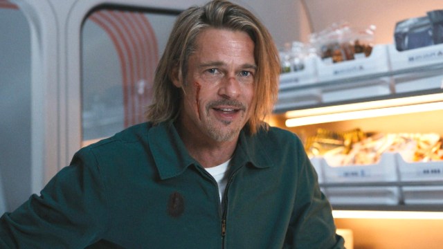 Brad Pitt in character in ‘Bullet Train’