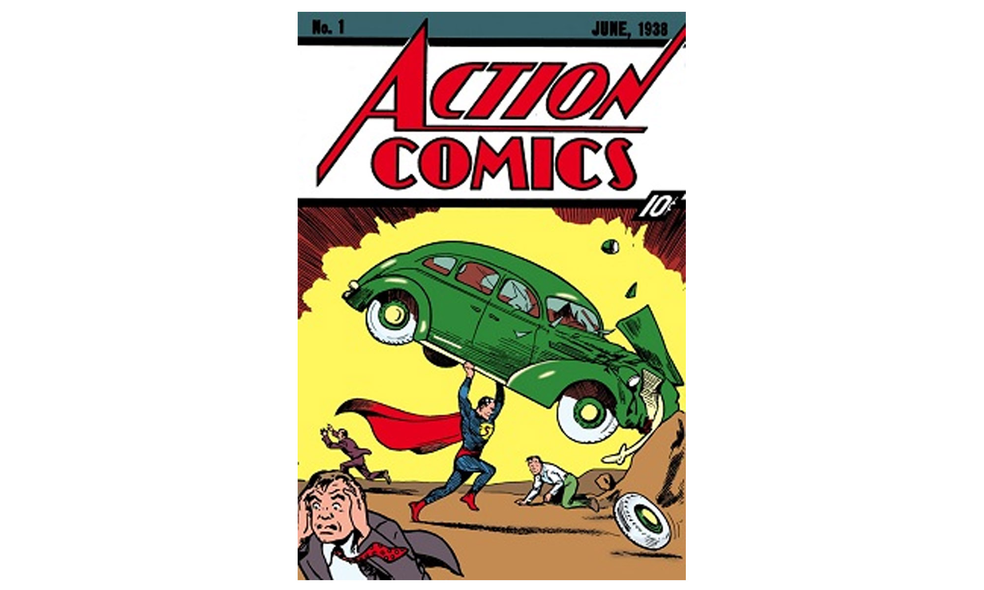 Первые комиксы. Супермена в комиксе Action Comics #1. Action Comics первый выпуск. Самый первый комикс. Первый комикс про Супермена.