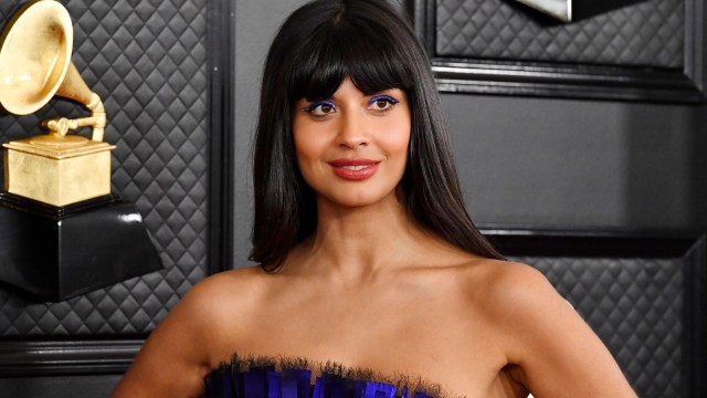 Jameela Jamil attends the 62nd Annual Grammy Awards