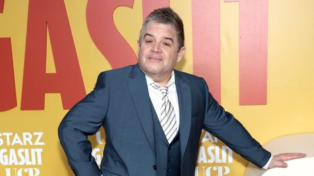 Patton Oswalt in a suit at the 'Gaslit' New York premiere