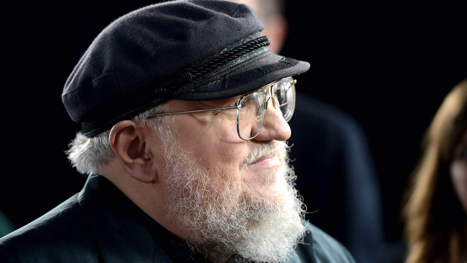 Side profile of George R.R. Martin at the Premiere Of HBO's "Game Of Thrones" Season 3 Red Carpet