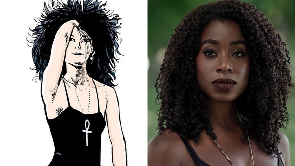 Montage of Death of the Endless in the comic books and Kirby Howell Baptiste