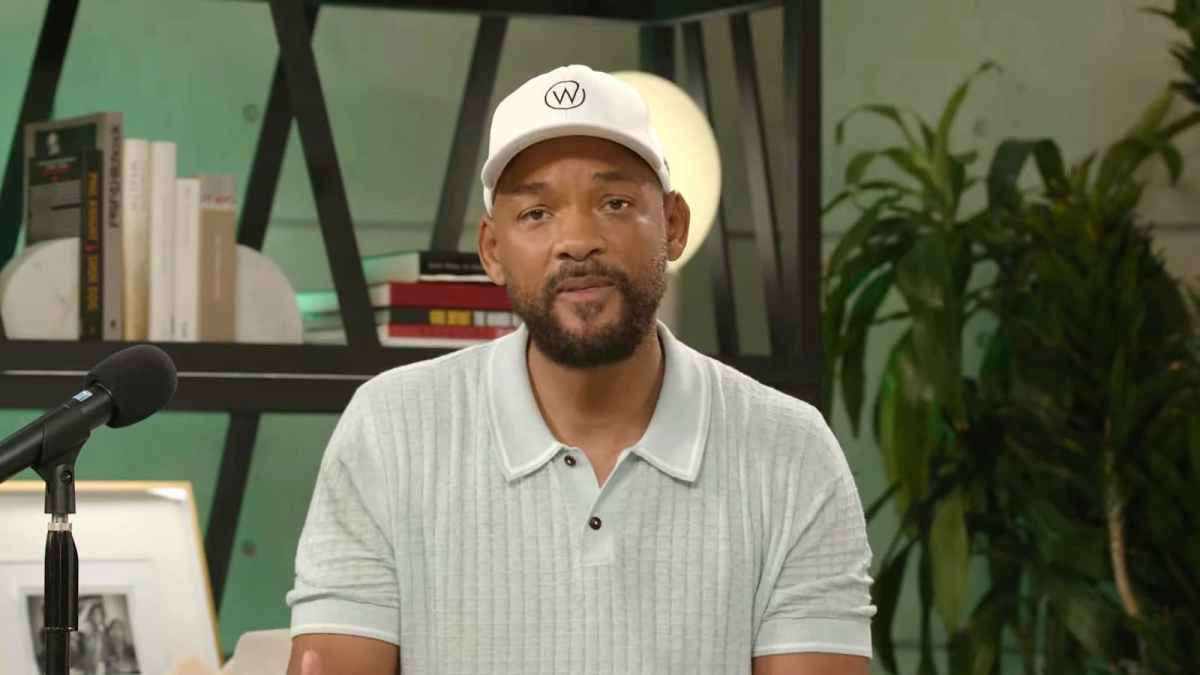Will Smith in his YouTube video addressing his slap of comedian Chris Rock