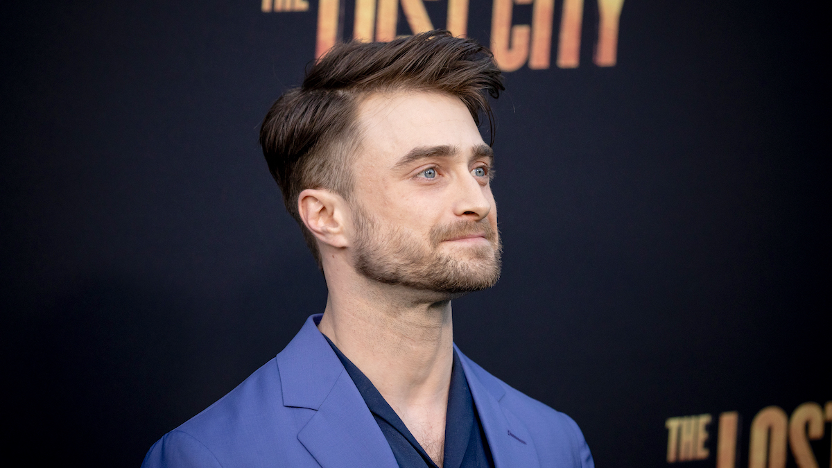 Daniel Radcliffe at the Los Angeles premiere of 'The Lost City'