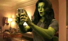 She-hulk attorney at law takes a photo with a phone
