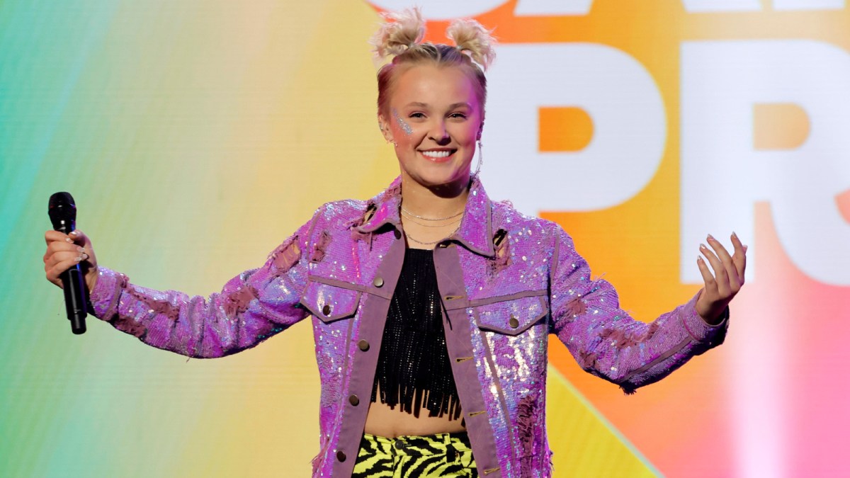 Jojo Siwa performs onstage during a taping of P&G & iHeartMedia's Can't Cancel Pride 2022 – PROUD and TOGETHER at iHeartRadio Theater on May 12, 2022 in Burbank, California.