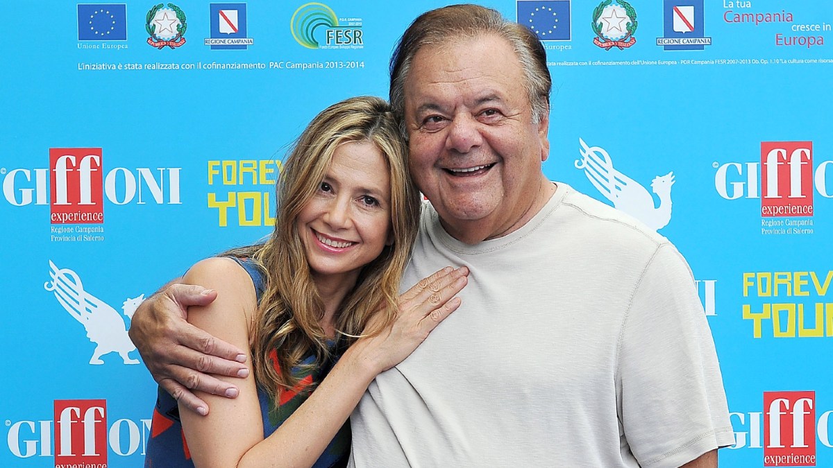 Mira and Paul Sorvino attends 2013 Giffoni Film Festival photocall on July 20, 2013 in Giffoni Valle Piana, Italy.