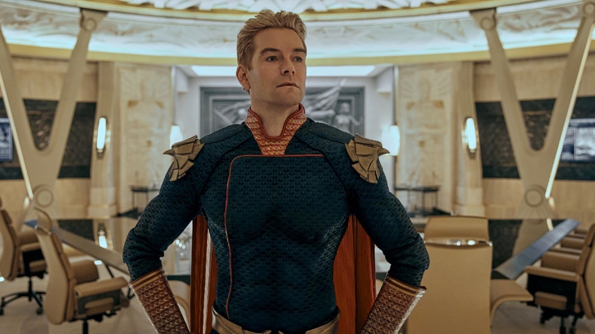 Homelander in the Vought tower in 'The Boys' season 3.